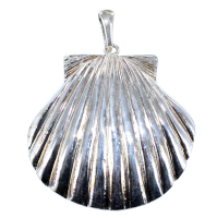 Pendentif Argent Coquille Saint Jacques - Taille 6 