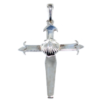 Croix de Saint Jacques de Compostelle - Taille 2 Argent 