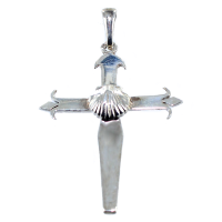 Croix de Saint Jacques de Compostelle - Taille 2 Argent 