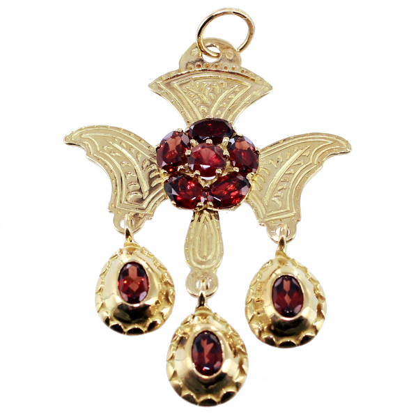Pendentif Or Jaune Saint Esprit Roue du Velay - Taille 2 