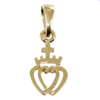 Pendentif Or Jaune Coeur Vendéen - Taille 1 