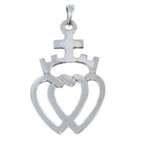 Pendentif Argent Coeur Vendéen - Taille 4 