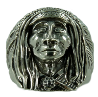 Chevalière Argent Indienne Cheyenne 