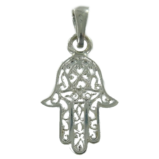 Pendentif Argent Main de Fatma ajourée - Taille 2 