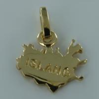 Pendentif Carte Islande gravée - Taille 1 - Image 3 