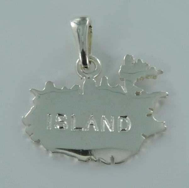 Pendentif Carte Islande gravée - Taille 2 - Image 3 