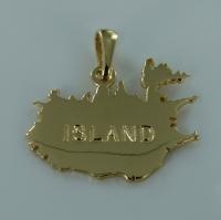 Pendentif Carte Islande gravée - Taille 3 - Image 2 