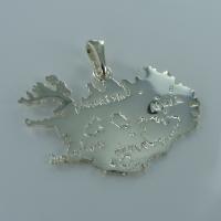 Pendentif Carte Islande gravée - Taille 4 - Image 2 