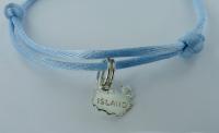 Bracelet cordon breloque Carte de l\'Islande - Image 2
