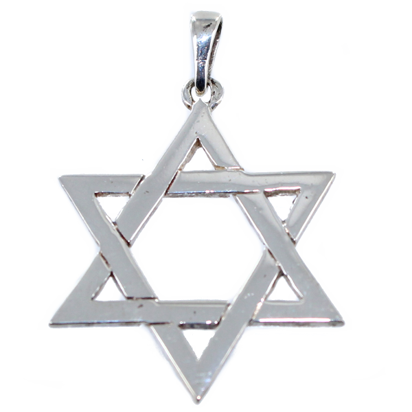 Pendentif Argent Etoile de David - Taille 5 