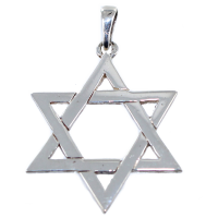 Pendentif Argent Etoile de David - Taille 5 