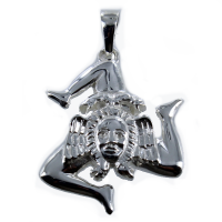 Pendentif Argent Trinacria 