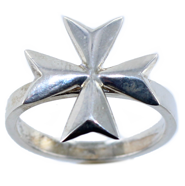 Bague Croix de Malte Argent 