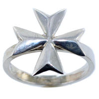 Bague Croix de Malte Argent 