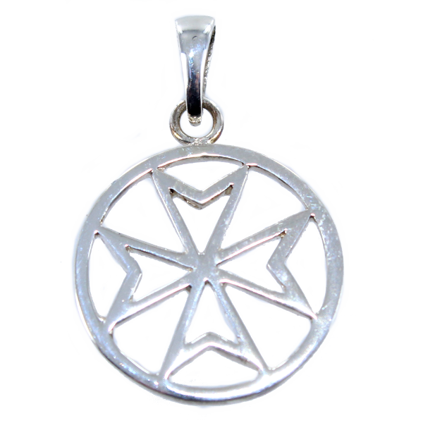 Croix de Malte encerclée - Taille 2 Argent 