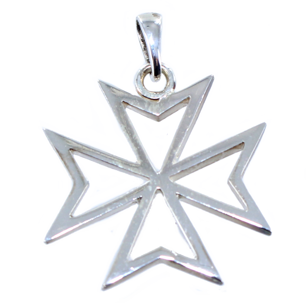 Croix de Malte ajourée - Taille 4 Argent 