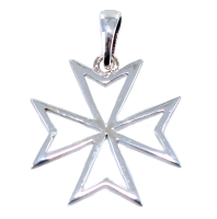 Croix de Malte ajourée - Taille 3 Argent 