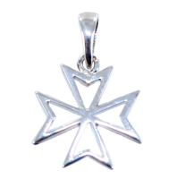 Croix de Malte ajourée - Taille 2 Argent 