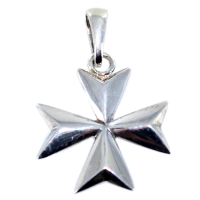 Croix de Malte volume - Taille 2&nbsp;Argent 