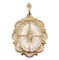 Pendentif Or Jaune Médaillon Portugais 