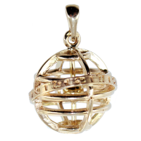 Pendentif Or Jaune Sphère armilaire 