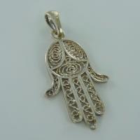 Pendentif&nbsp;Main de Fatma ajourée - Taille 4 - Image&nbsp;2 
