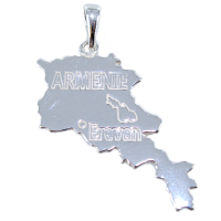 Pendentif Argent Carte Arménie