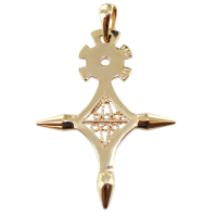 Pendentif Or 18 K Croix du sud Tibesti 