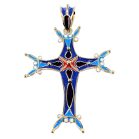 Croix Or Jaune  Bleue d'Arménie 