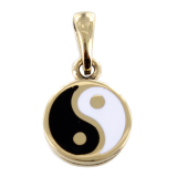 Pendentif Or Jaune Yin et Yang 