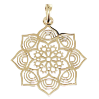 Pendentif Or Jaune Mandala - Taille 2 