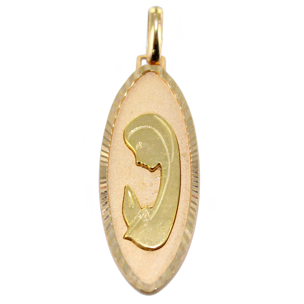 Médaille Plaqué Or Sainte Vierge Prière 