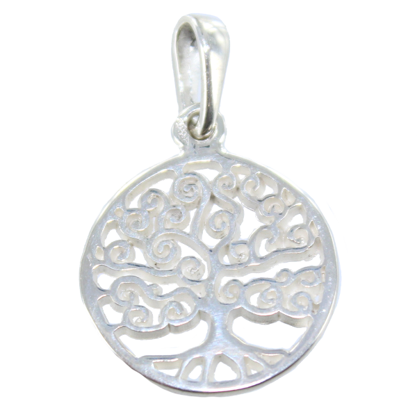 Pendentif Argent Arbre de vie - 15mm 