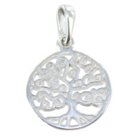 Pendentif Argent Arbre de vie - 15mm 