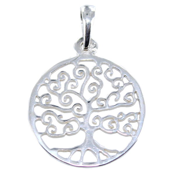 Pendentif Argent Arbre de vie - 18mm 