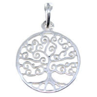 Pendentif Argent Arbre de vie - 18mm 