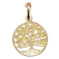 Pendentif Or 18 K Arbre de vie - 15mm 