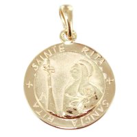 Médaille Or Jaune Sainte Rita 