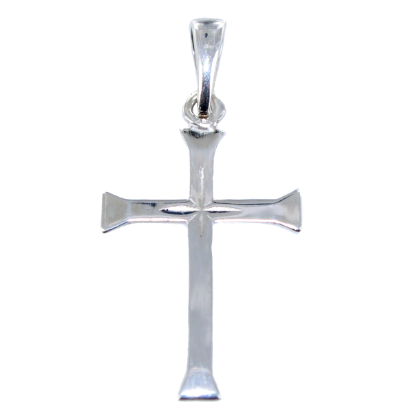 Croix lisse Argent 