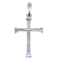 Croix Argent  lisse 