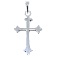 Croix catholique trident Argent 