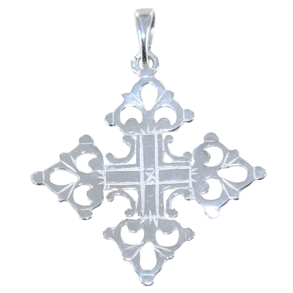 Croix dentelle - Taille 2 Argent 