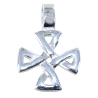 Croix entrelacée Argent 