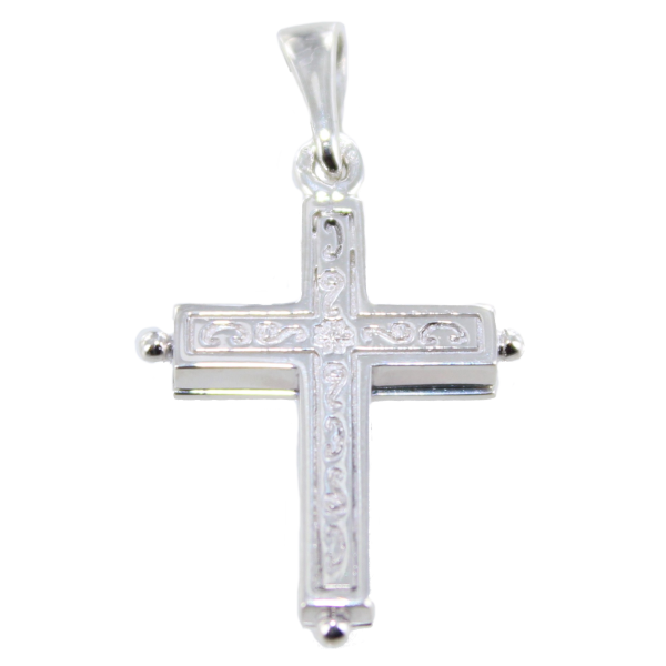 Croix Reliquaire ouvrante Argent 