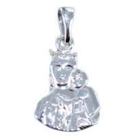 Pendentif Argent Vierge à l'enfant - Notre Dame de Paris - Buste 