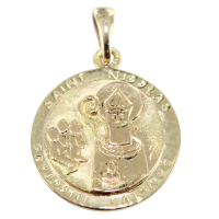 Médaille Or Jaune Saint Nicolas