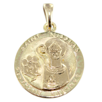 Médaille Or Jaune Saint Nicolas 