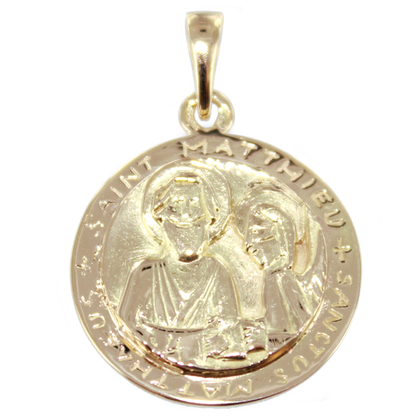 Médaille Or Jaune Saint Matthieu