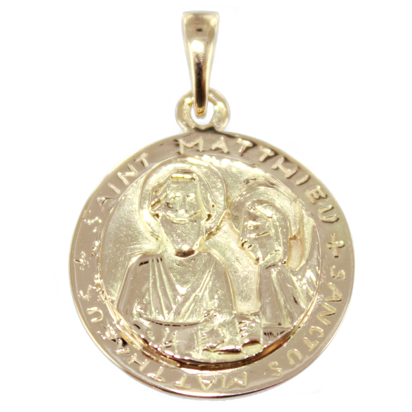 Médaille Or Jaune Saint Matthieu 