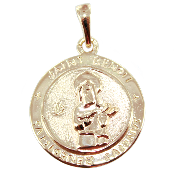 Médaille Or Jaune Saint Benoit
